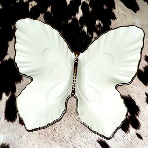 Lenox dish 24kt gold rim